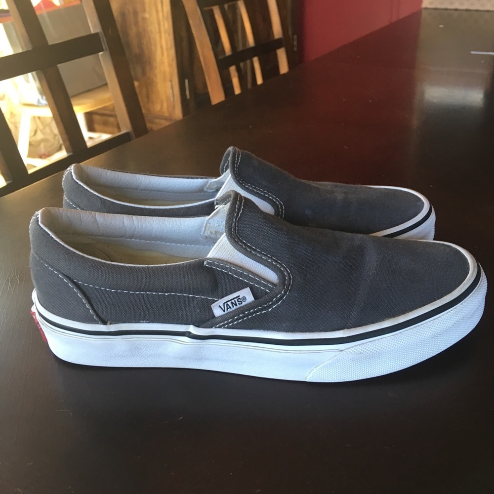Gray Slip-On Vans